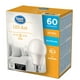 Ampoules DEL Great<br>Value A19 60 W blanc<br>doux, paq. de 2 Non gradables, 800<br>lumens – image 1 sur 3