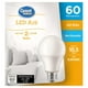 Ampoules DEL Great<br>Value A19 60 W blanc<br>doux, paq. de 2 Non gradables, 800<br>lumens – image 3 sur 3