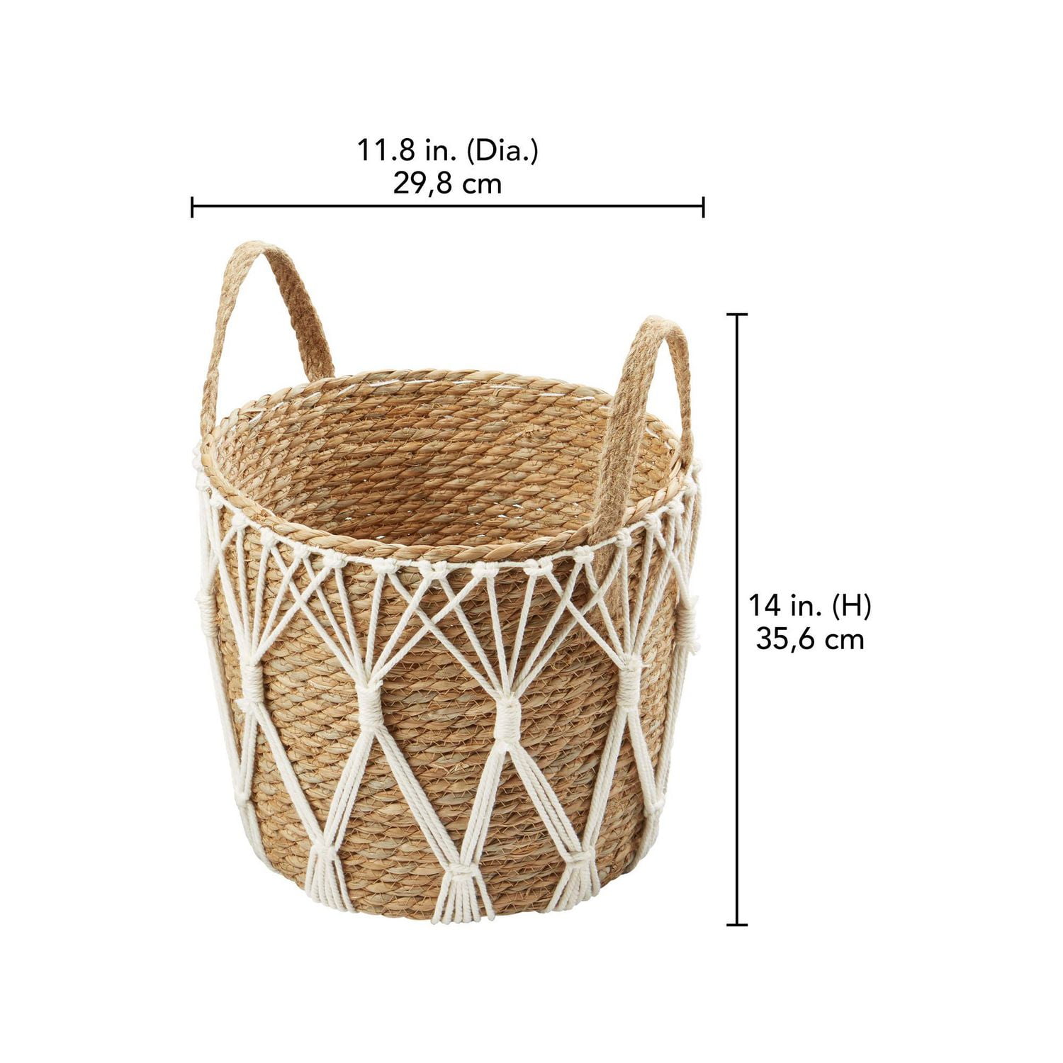 hometrends Décor Basket, Woven rope 