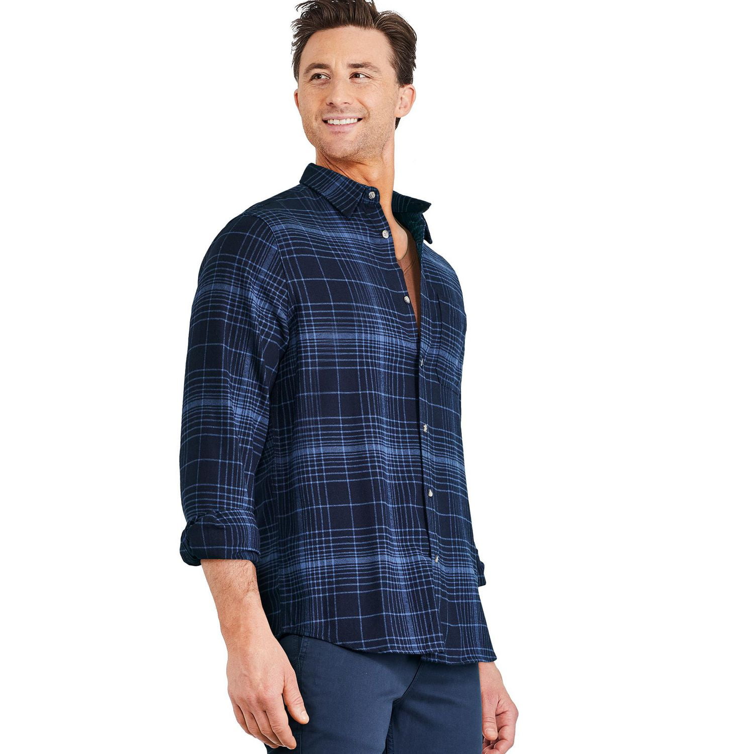 Chemise en flanelle George pour hommes Tailles P-2XL
