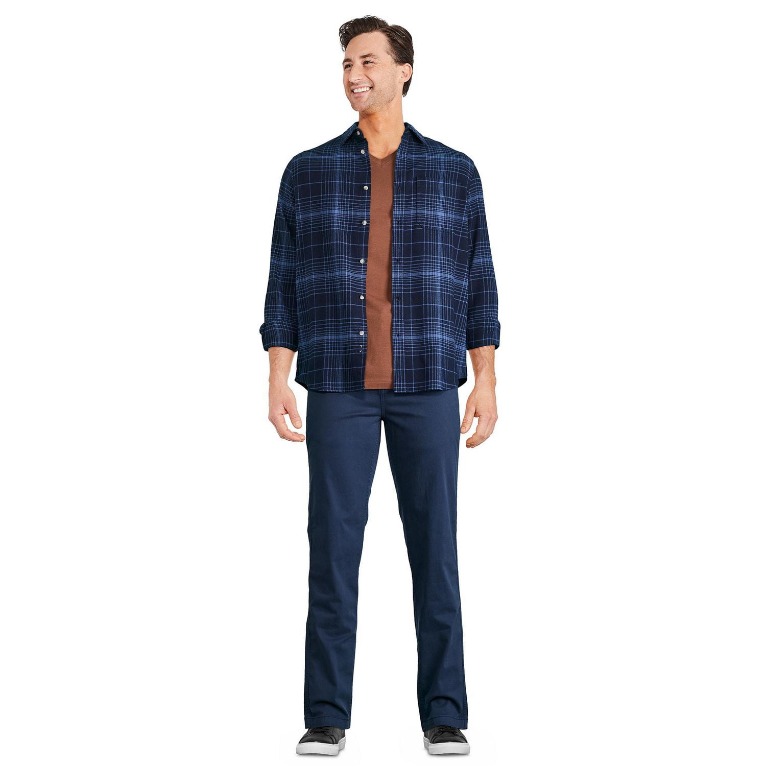 Chemise en flanelle George pour hommes Tailles P-2XL