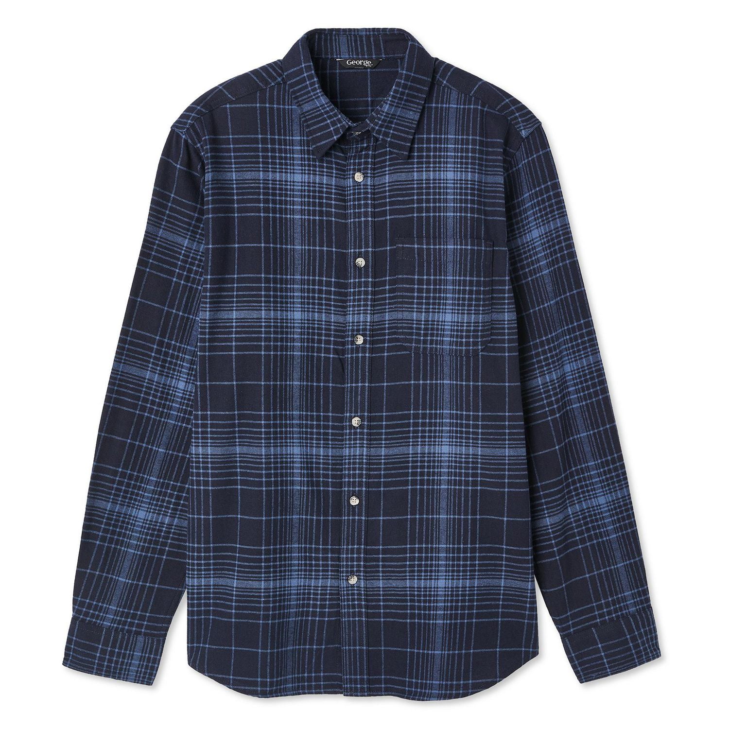 Chemise en flanelle George pour hommes Tailles P-2XL