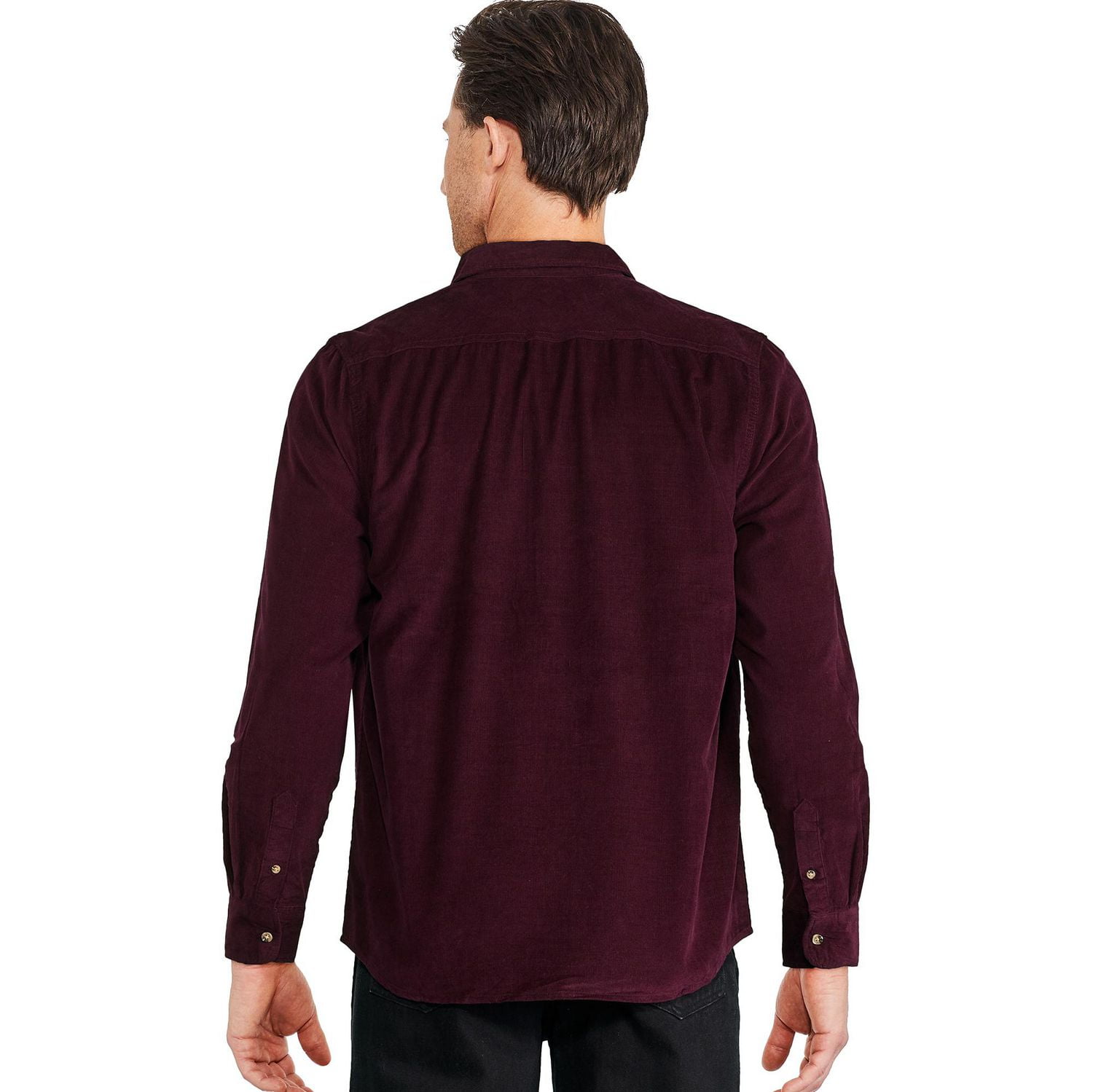 Chemise en velours côtelé George pour hommes Tailles P-2XL