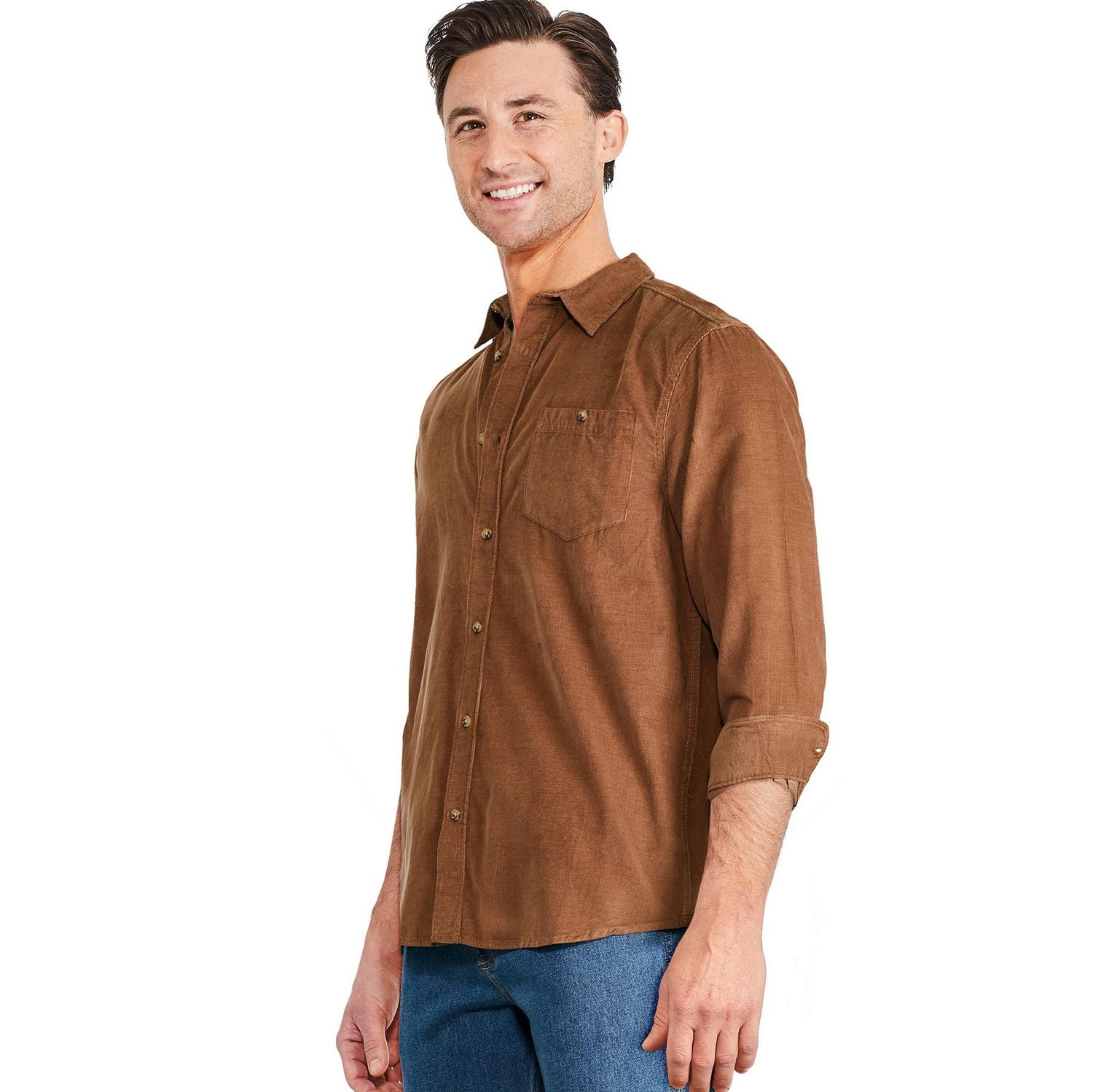 Chemise en velours côtelé George pour hommes