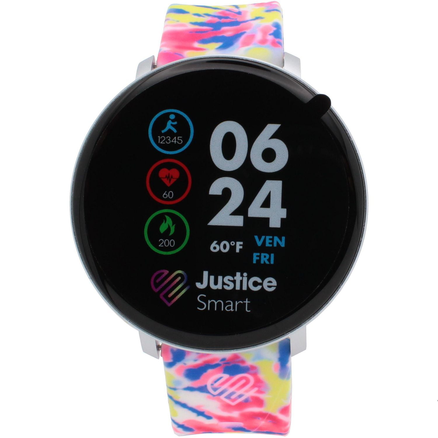 Justice Smart Kids’ Activity Tracker Watch – Tie-Dye Band, Smart Watch