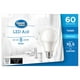 Ampoules DEL Great<br>Value A19 60 W lumière du jour, paq. de 8 GV DEL 60W A19 8 – image 2 sur 2