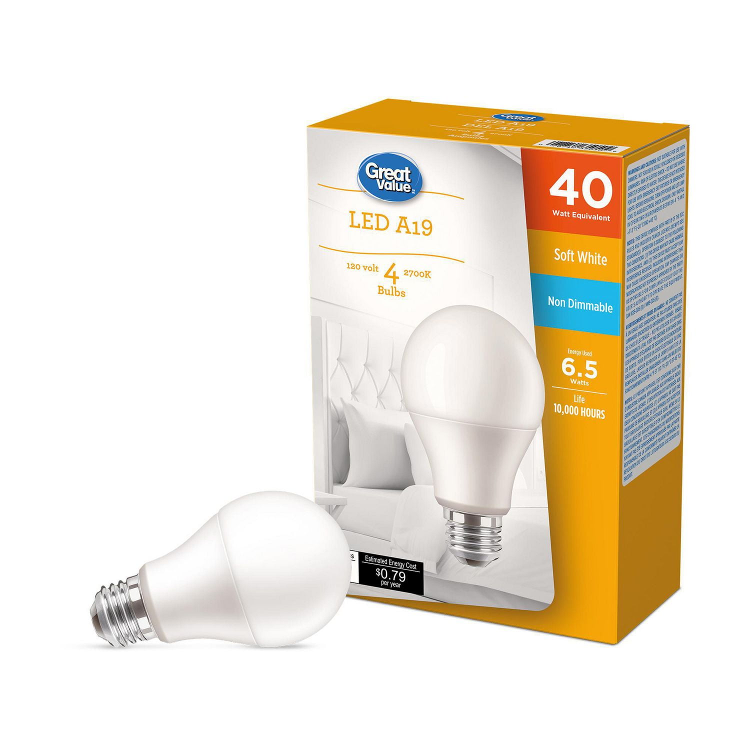 Everyday Essentials LED Bulb 100W A19 10Y 5000K - 1 ea