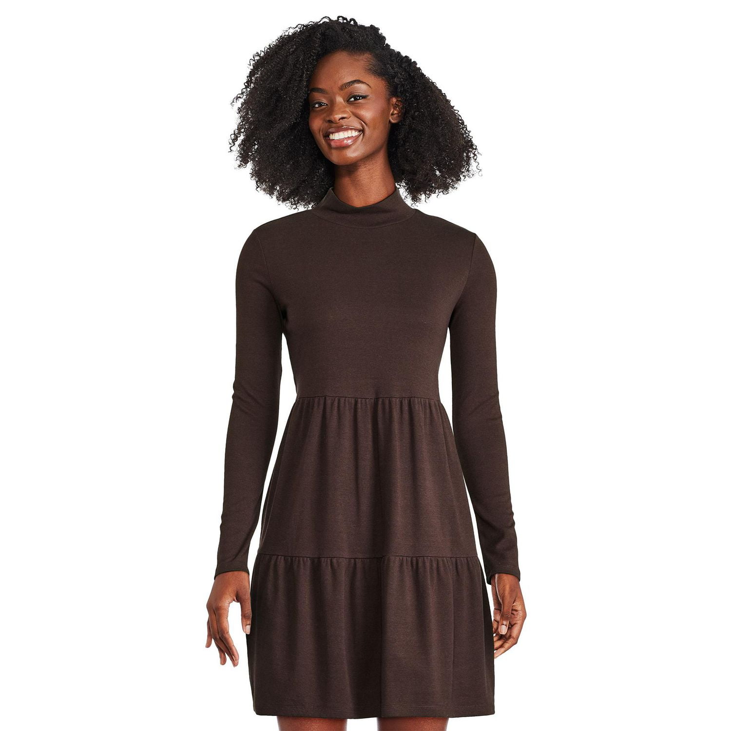 Robe avec col droit George pour femmes Walmart