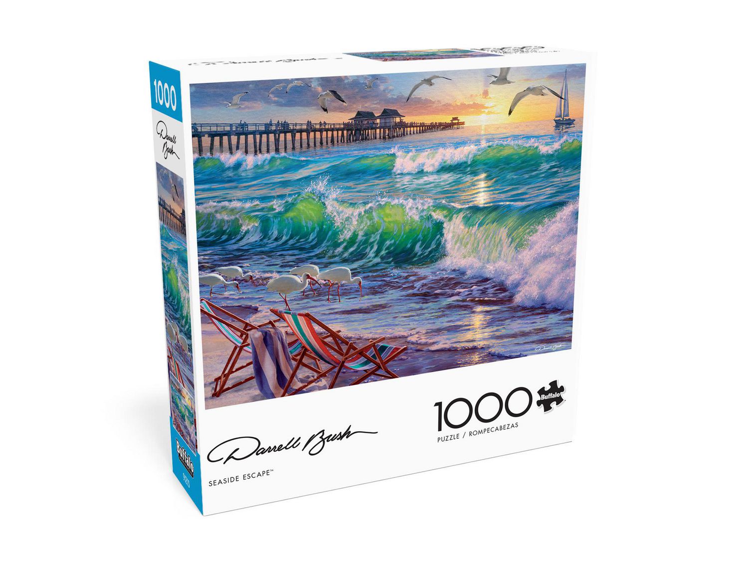 Buffalo Games – Darrell Bush series - Seaside Escape - 1000 Piece Jigsaw  Puzzle 