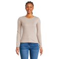 thumbnail image 1 of George Women's Rib Long Sleeve Tee, 1 of 6