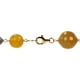 Collier Tangelo avec perles cultivées d'eau douce, agates brunes et jaunes, et cristaux orange en argent sterling plaqué jaune, 28 po – image 2 sur 4