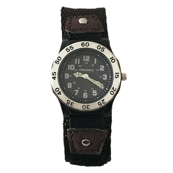 Montre analogique Discovery à bracelet Fastwrap en nylon brun