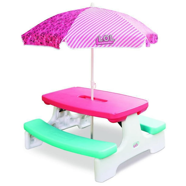 Lego Beach House Picnic Table W/ Umbrella Stand,chairs,mug,ice Cream,soda  Bottle