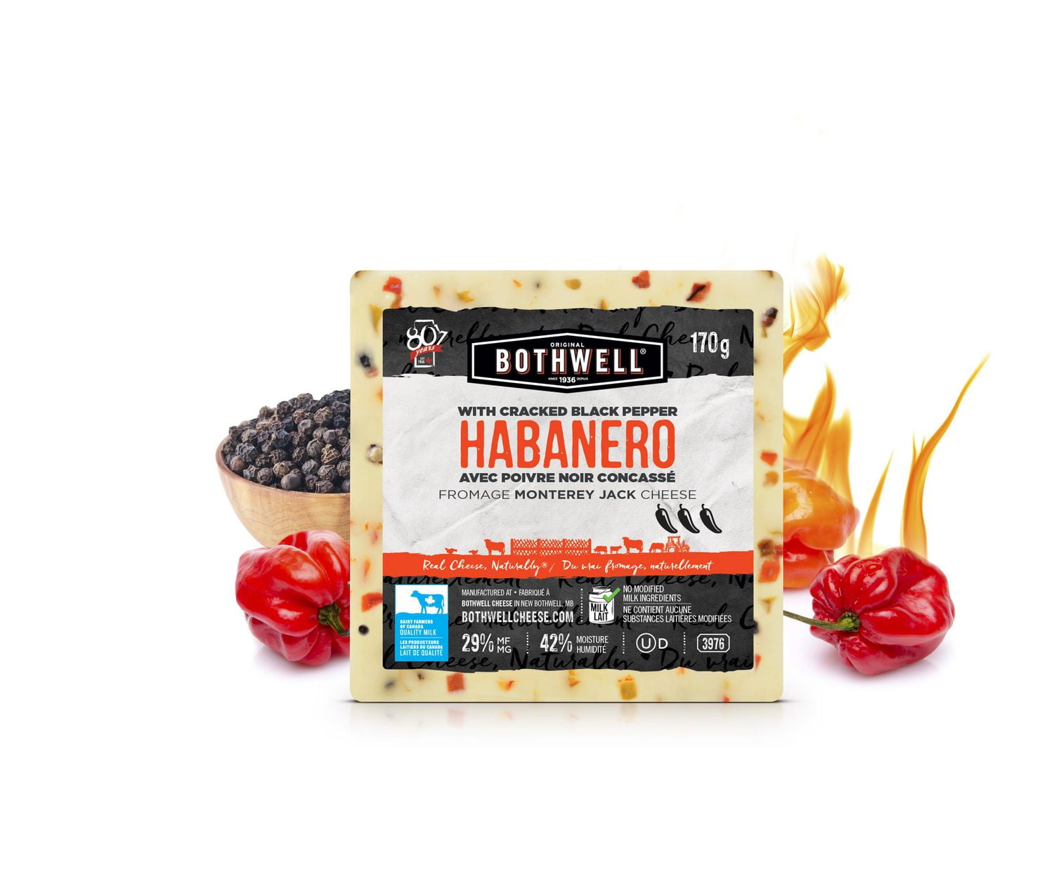 Bothwell Cheese Habanero with Cracked Black Pepper Monterey Jack