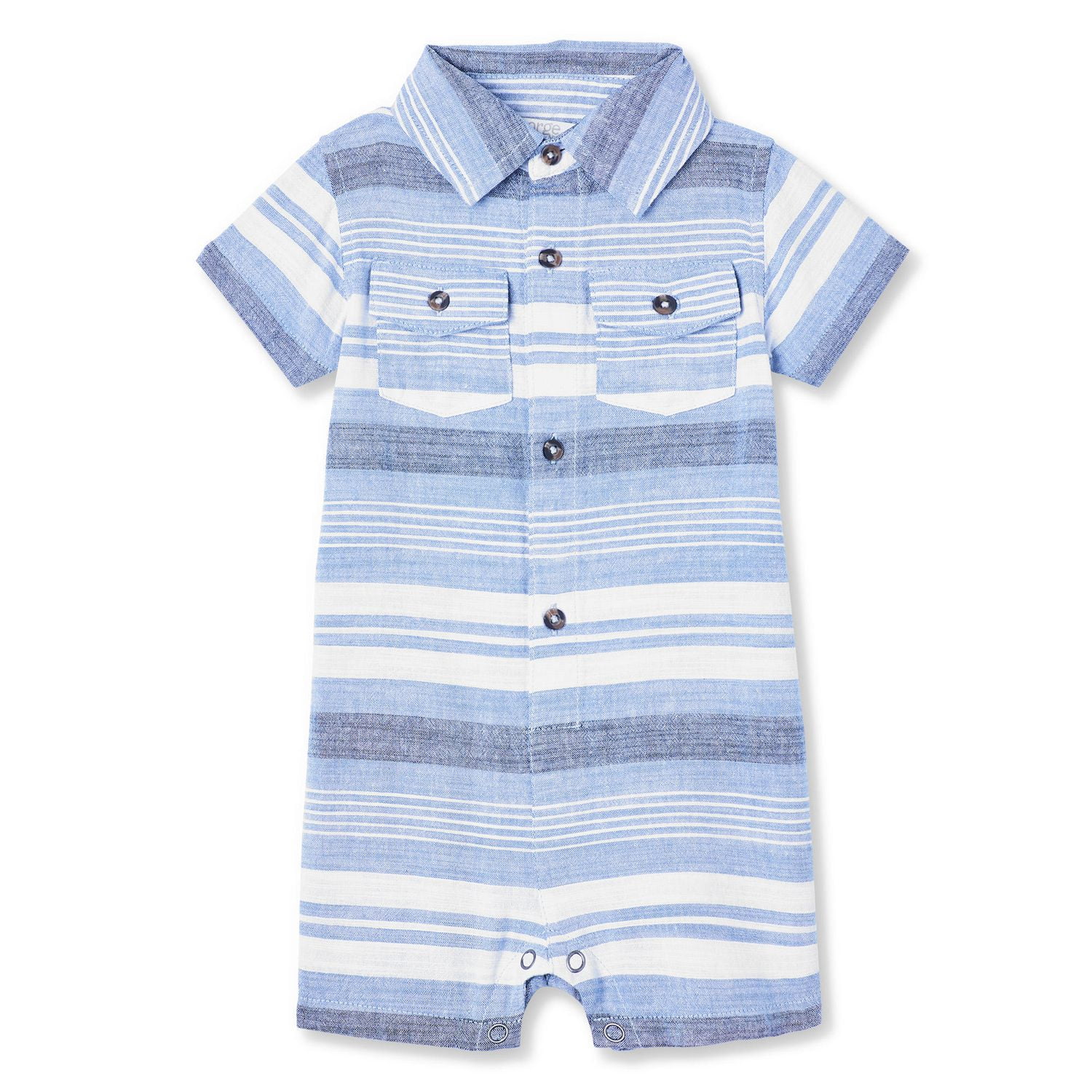 Baby Boys' Woven Short Romper Walmart Canada