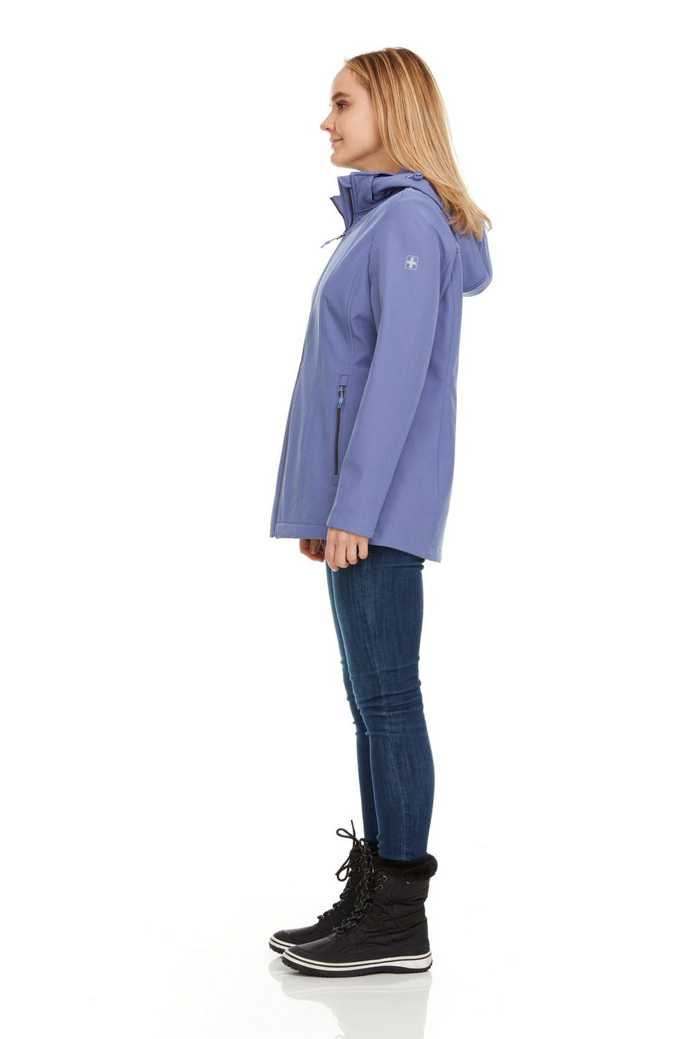 Veste softchell à capuchon pour femmes Swiss Tech