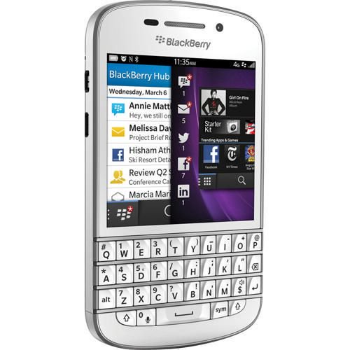 Téléphone intelligent BlackBerry Q10 offert par Rogers - Blanc