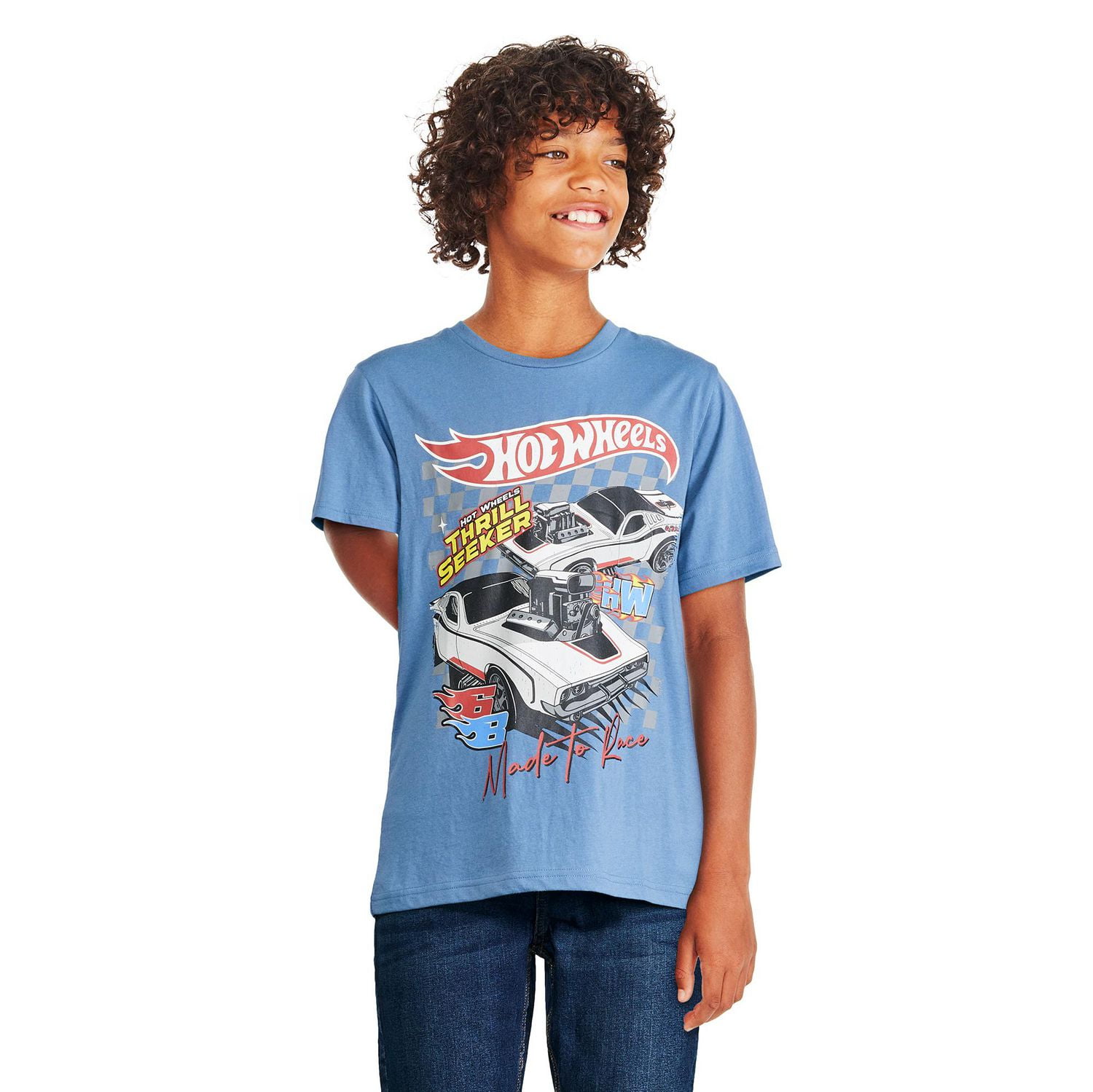 Hot Wheels Boys' Graphic Tee, Sizes XS-XL