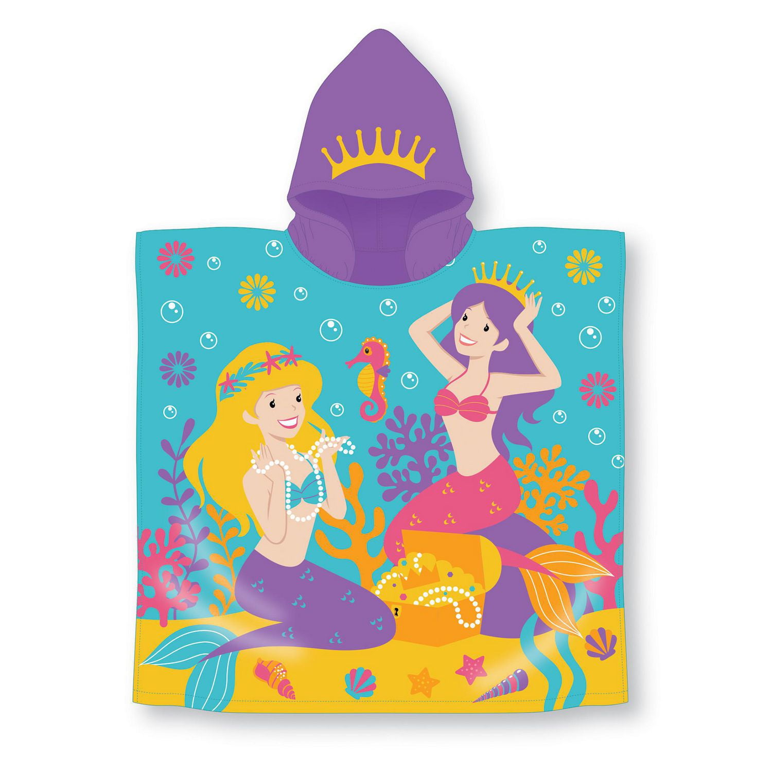 Safdie & Co. Kids Hooded Beach Towel Mermaid Treasure Walmart Canada