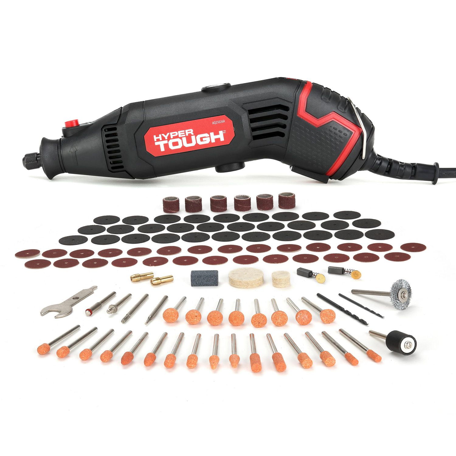 HYPER TOUGH 1.5AMP 106PC VARIABLE SPEED ROTARY TOOL WITH ACCESSORY KIT,  HYPER TOUGH 1.5AMP 106PCS ROTARY TOOL SET 