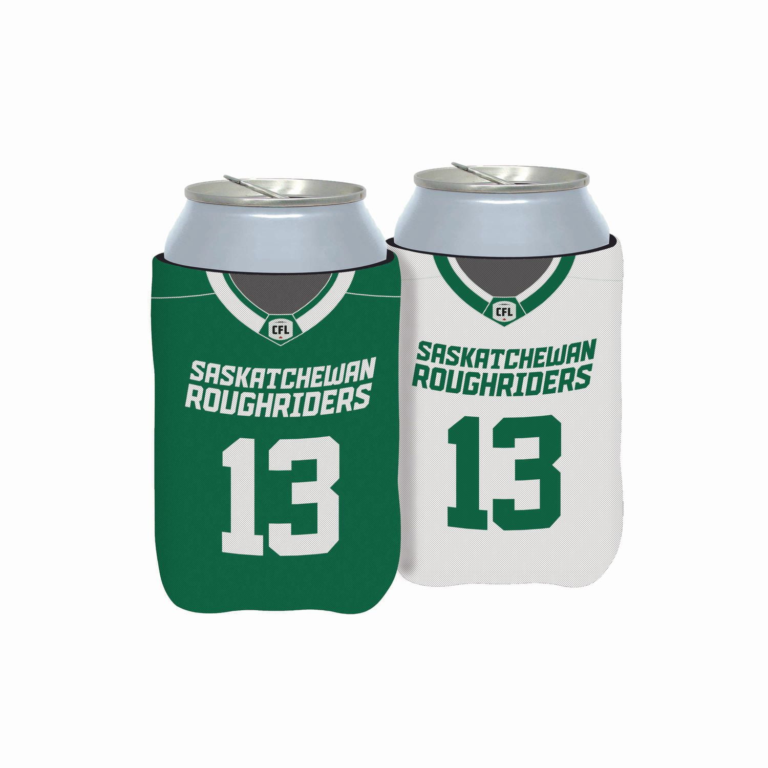The Sports Vault Saskatchewan Roughriders Neoprene Reversible Can