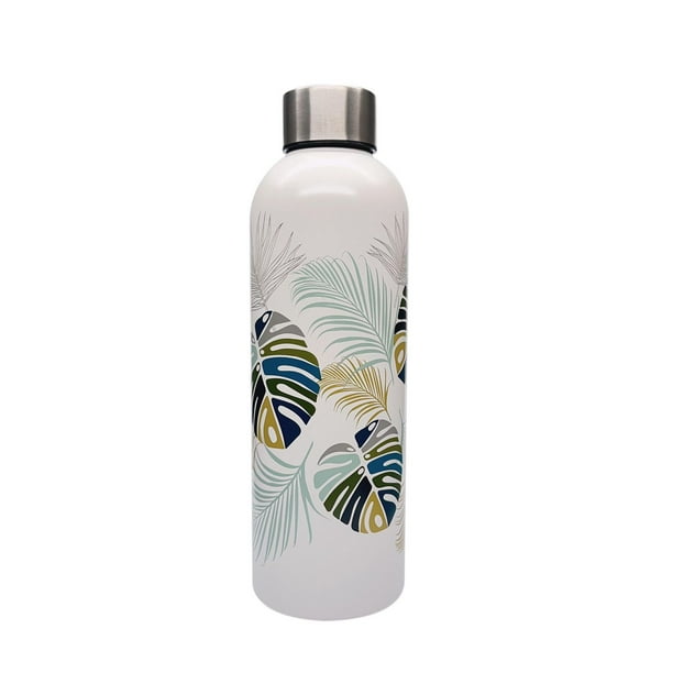 Talking Tables Borraccia In Acciaio Inox 500ml – Design Tropicale Palm – Termica E Riutilizzabile