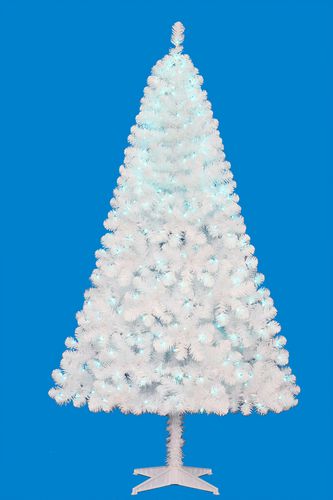 Flocked Aspen Pre-lit LED Christmas Tree - Walmart.com