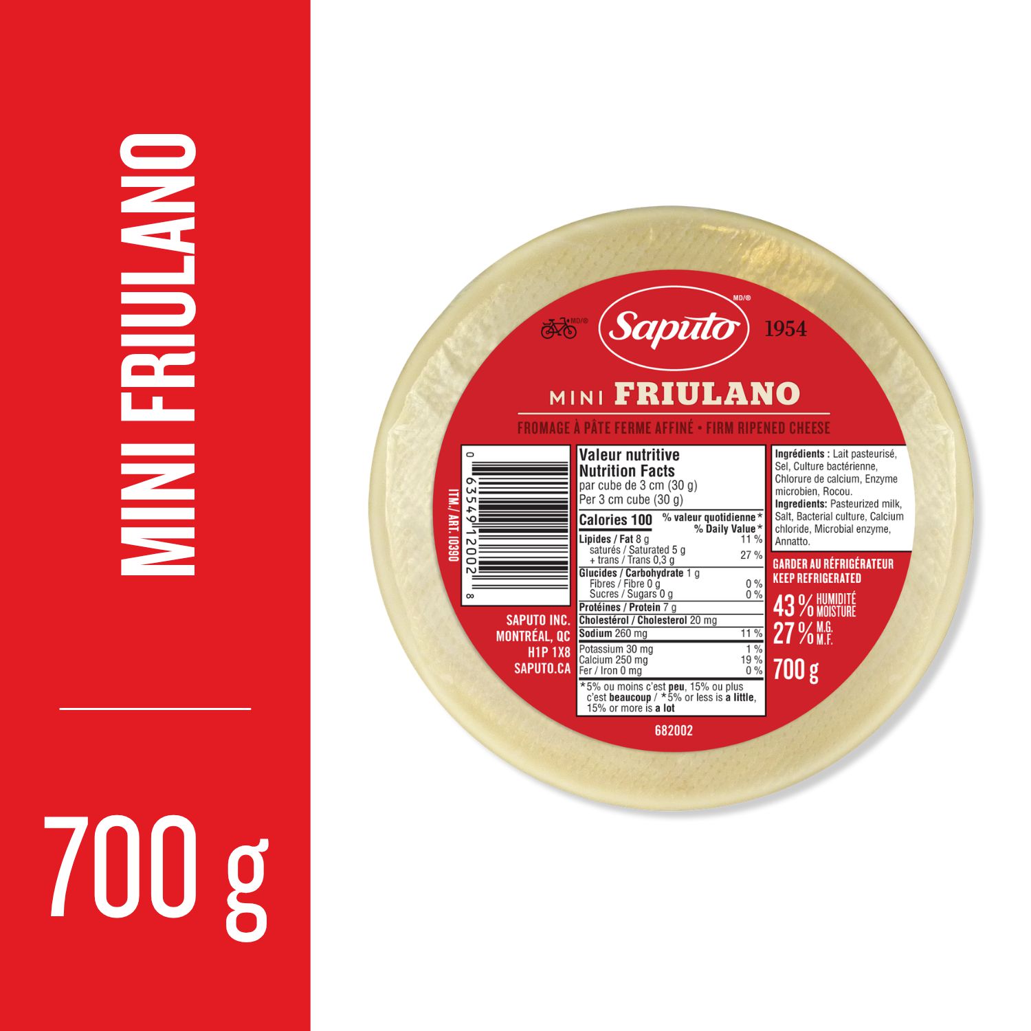 Saputo Friulano Cheese