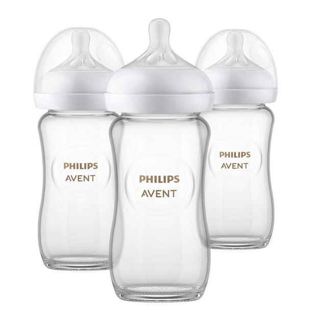 Philips Avent Glass Natural Baby Bottle, Made in USA