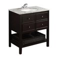 thumbnail image 1 of New Haven 30" Bath Vanity with Dappled Grey Granite Top, 1 of 5