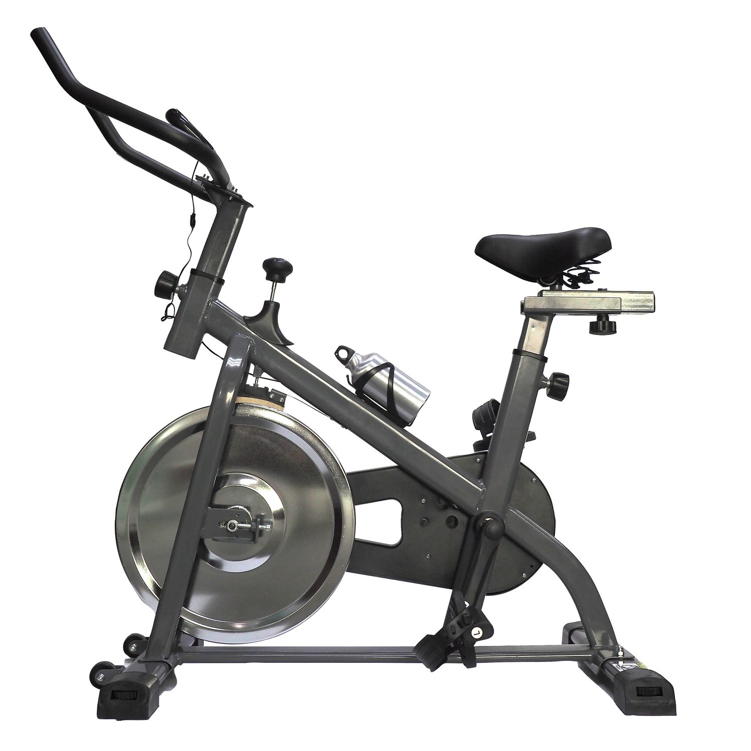 GoZone Spin Bike Black Grey Multifunction display monitor