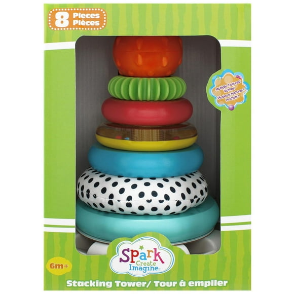 Spark Create Imagine Stacking Tower, 8 Pieces