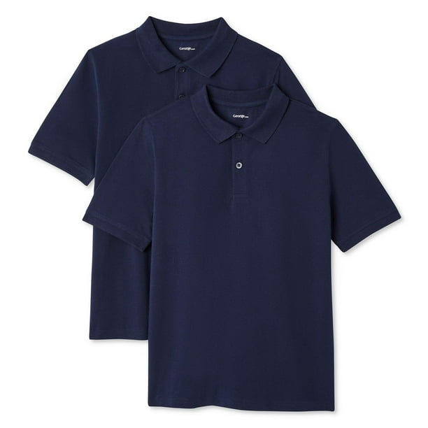 George Boys' Uniform Short Sleeve Polo 2-Pack - Walmart.ca