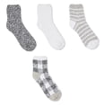thumbnail image 1 of George Women's Cozy Crew Socks 4-Pack, 1 of 1