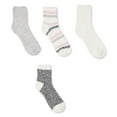thumbnail image 1 of George Women's Cozy Crew Socks 4-Pack, 1 of 1