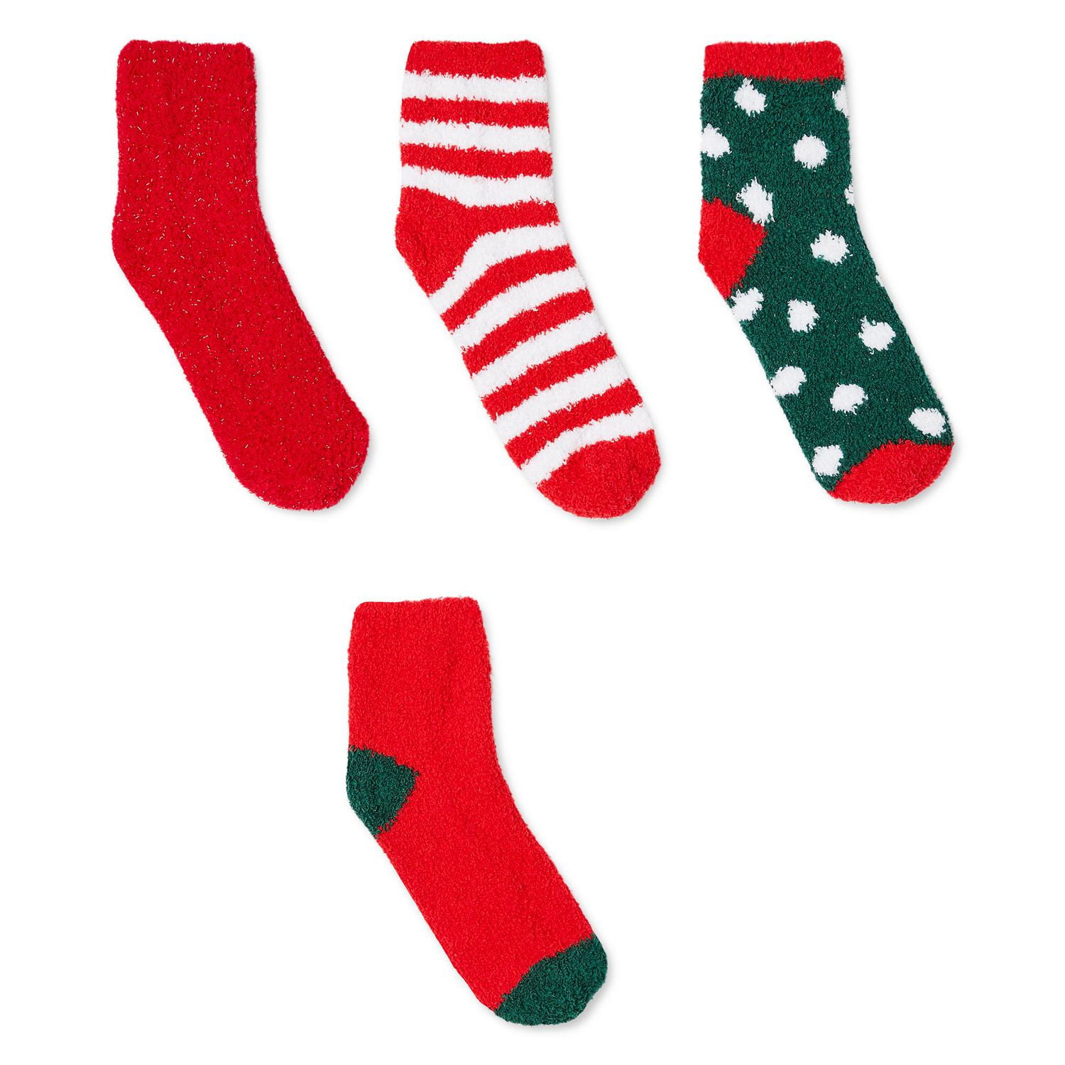 Lot de 4 paires de mi-chaussettes douillettes George pour femmes