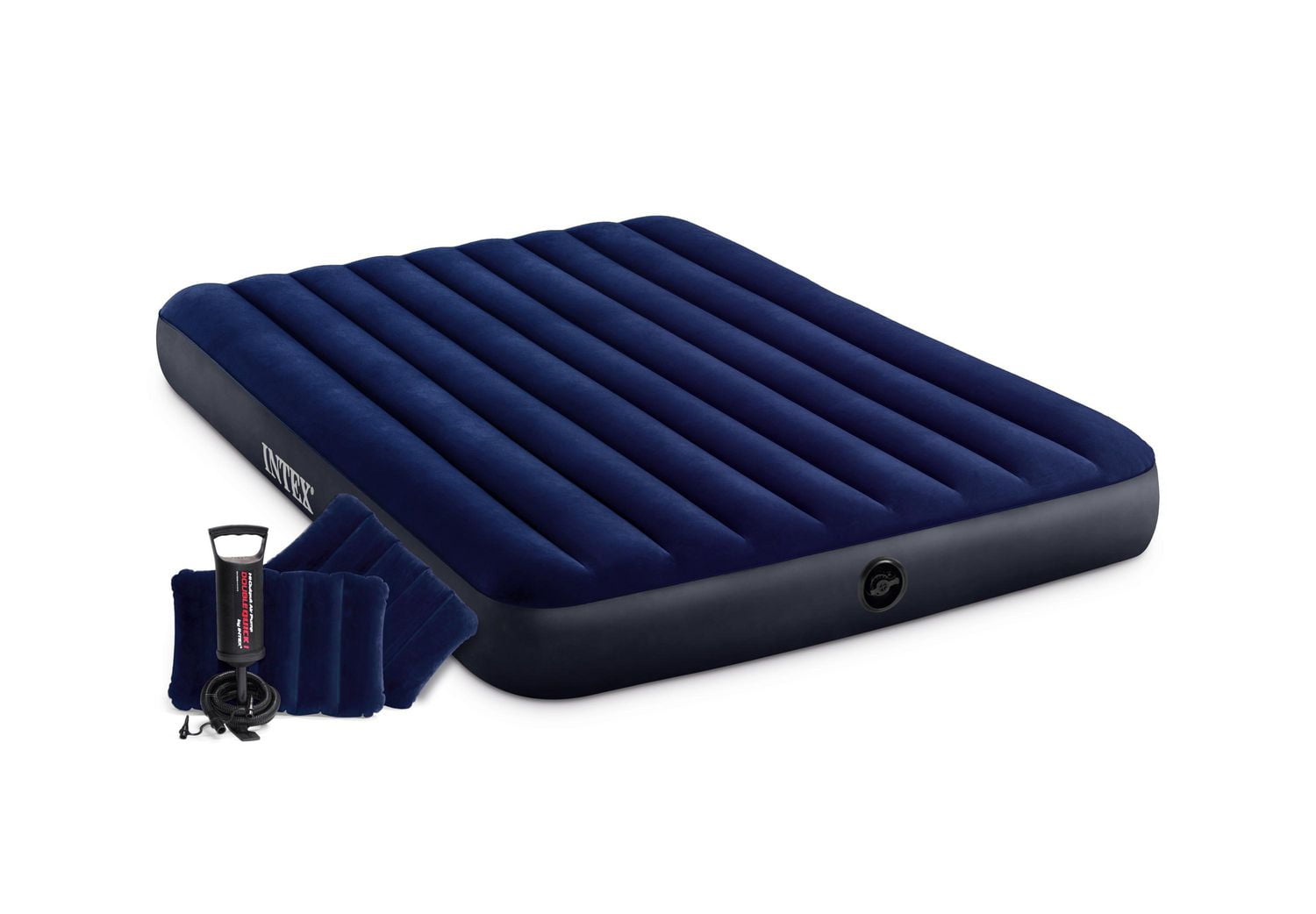 Intex Dura Beam Standard Downy Queen Air Mattress 10 Queen with Hand Pump Walmart