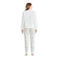 thumbnail image 3 of George Women's Plush Pajama 2-Piece Set, 3 of 6