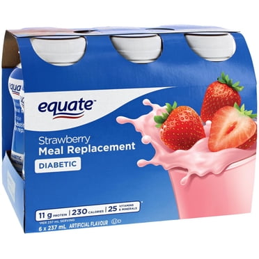 Equate Diabetic Strawberry Meal Replacement