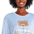 thumbnail image 4 of George Women's Plush Pajama 2-Piece Set, 4 of 6