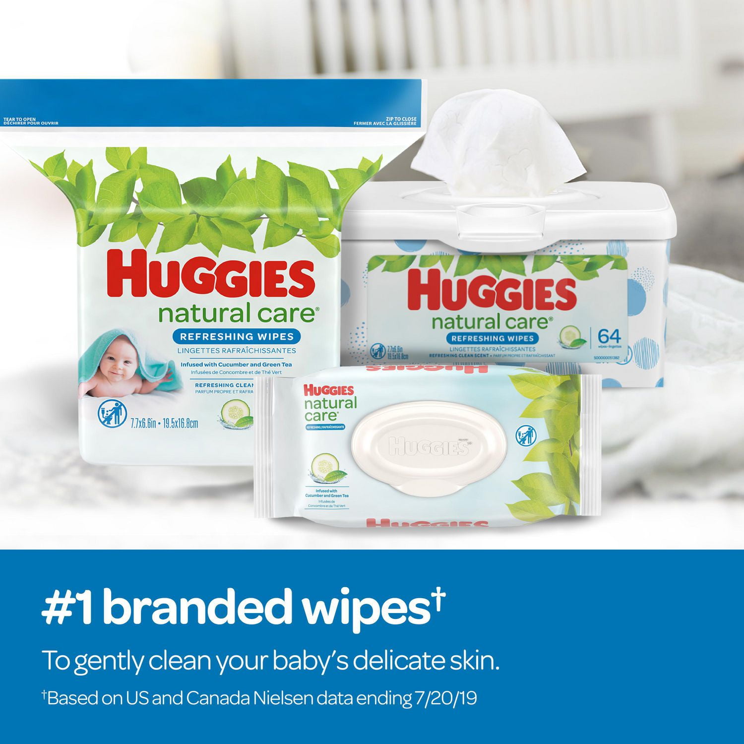 huggies refreshing clean wipes cucumber and green tea