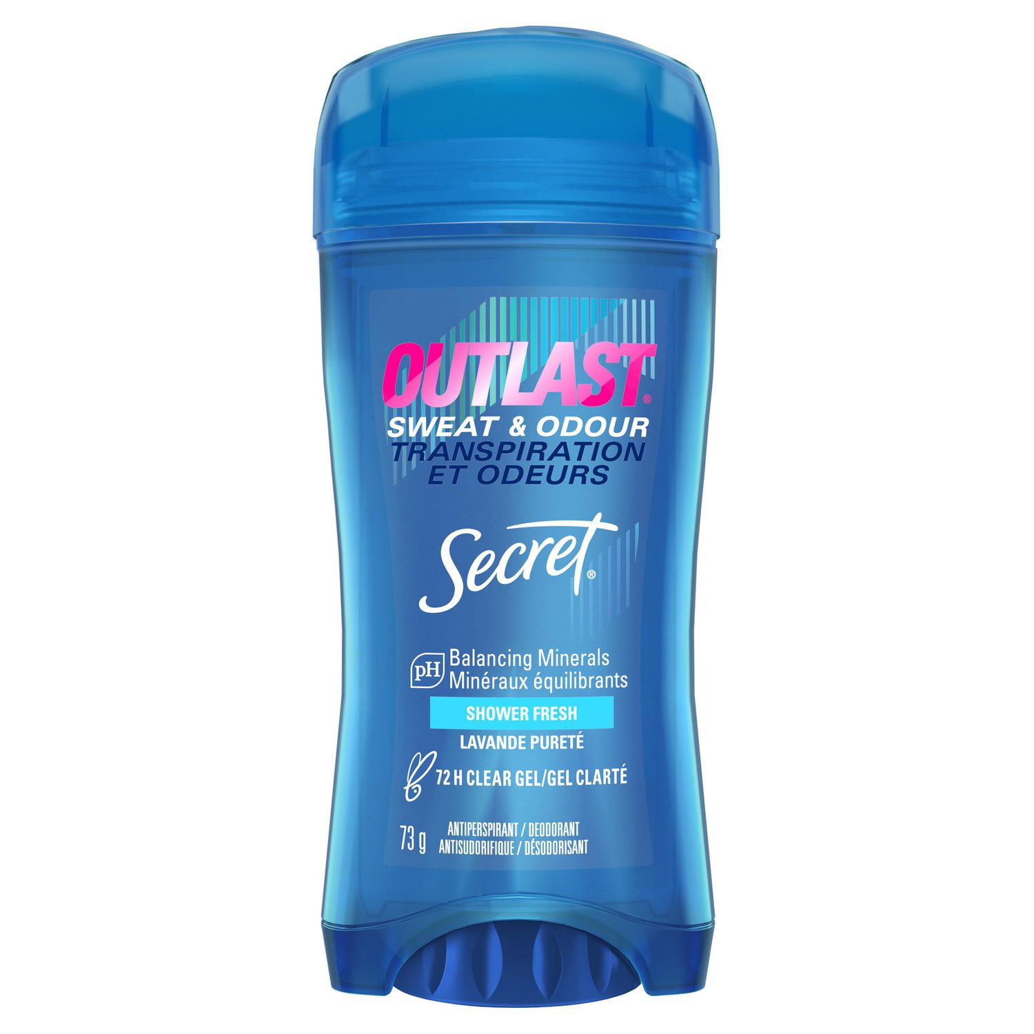 Secret Outlast Clear Gel Antiperspirant Deodorant for Women, Shower Fresh,  73G 