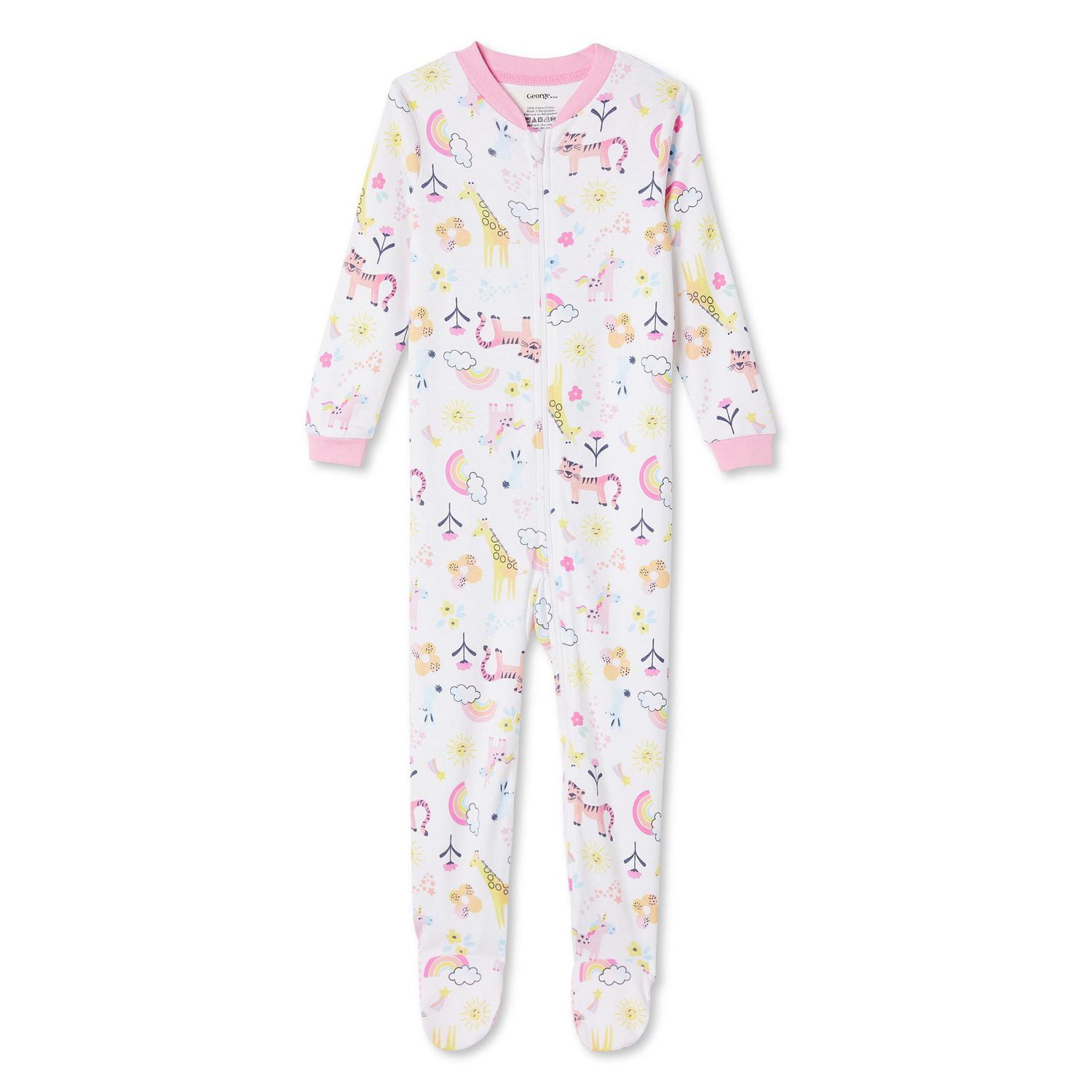 Grenouillère en coton George pour petites filles Tailles 2T-5T