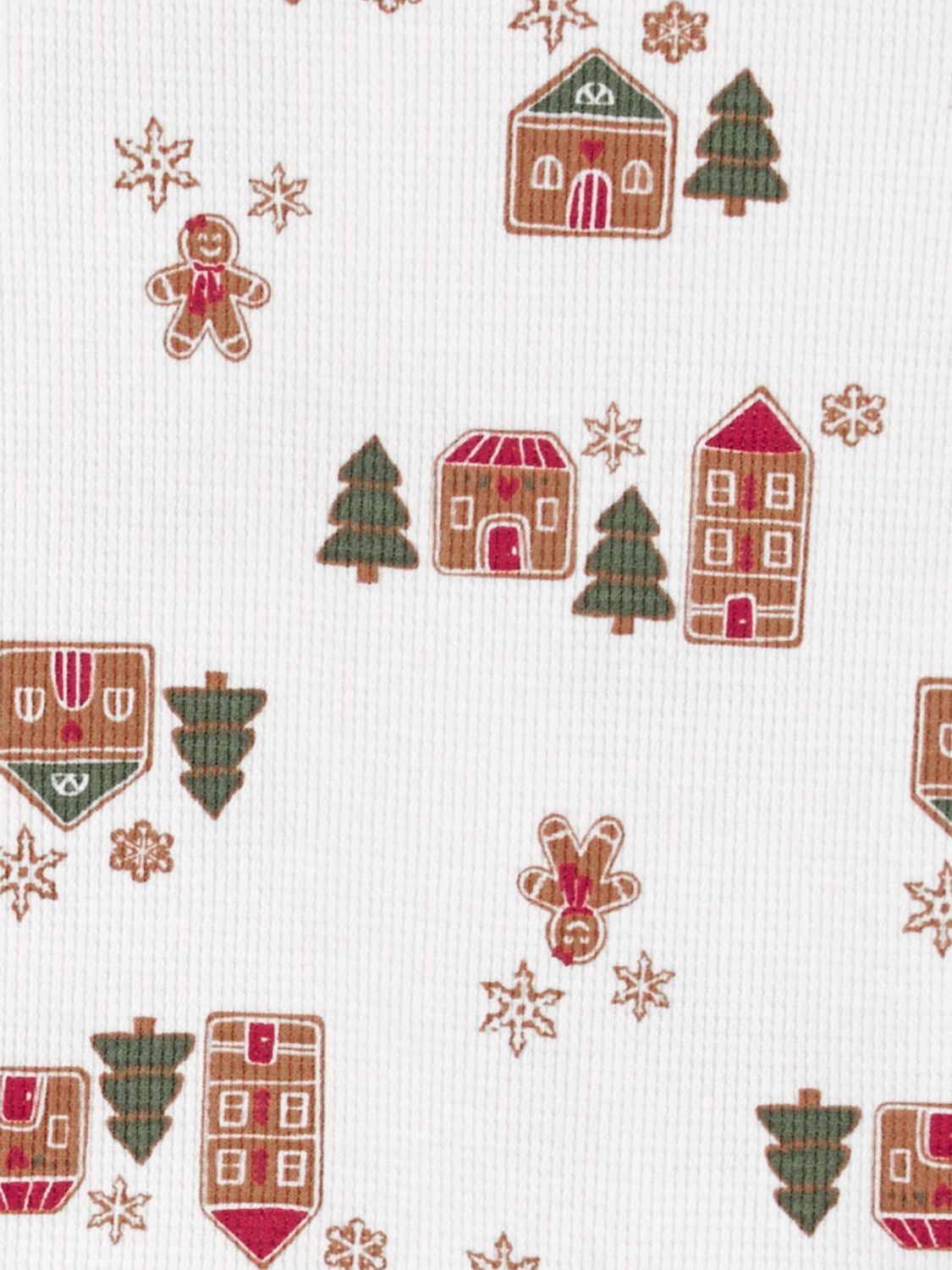Carter's Child of Mine Toddler 2pc PJ - Ivory Gingerbread House