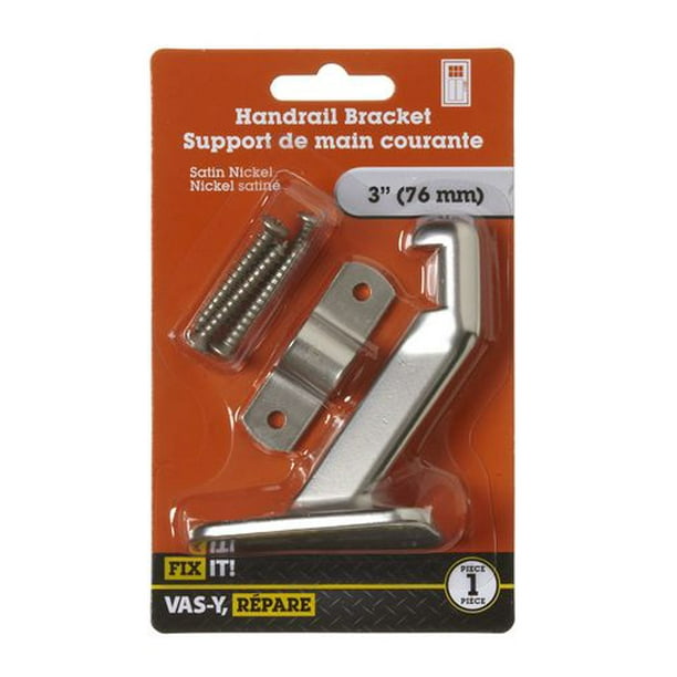 Support main courante 3 po nickel satiné 1 pièce
