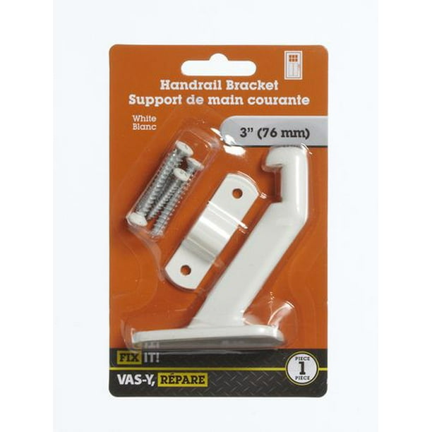Support main courante 3 po blanc 1 pièce