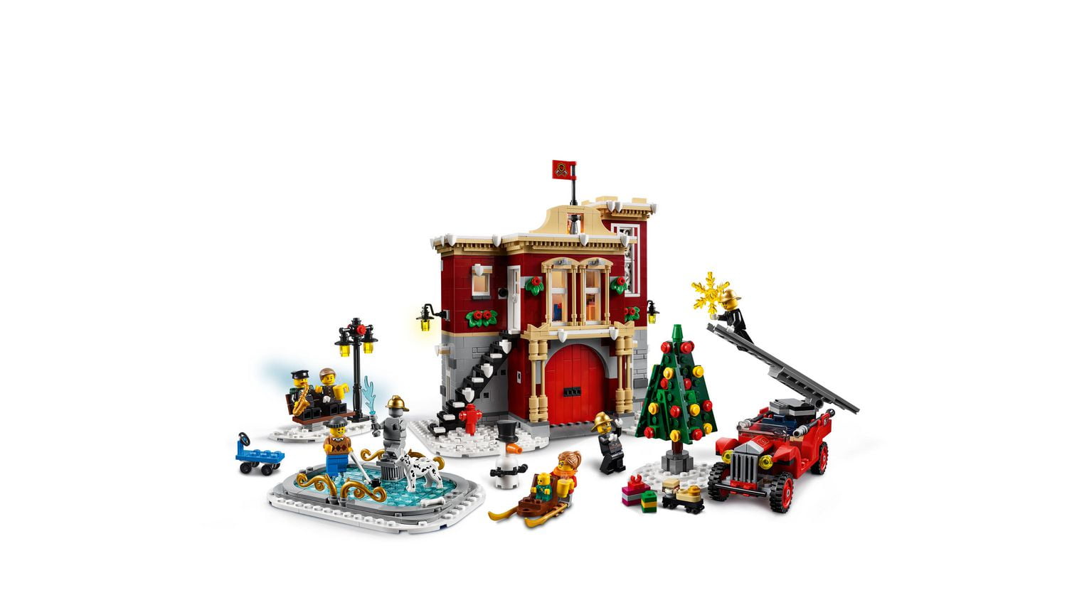 Lego fire station winter online