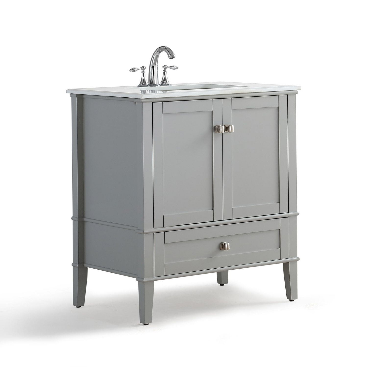 Wyndenhall Windham 30 Bath Vanity With White Quartz Marble Top Walmart Canada