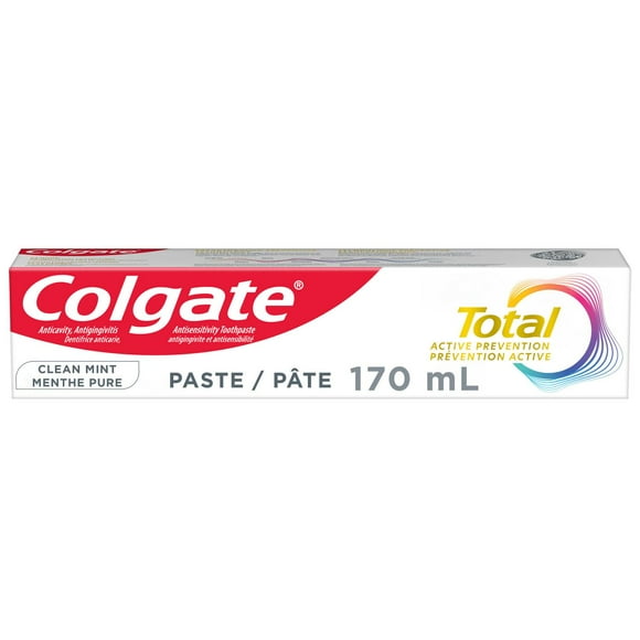 Colgate Total Active Prevention Clean Mint Toothpaste, 170 mL, 170 mL