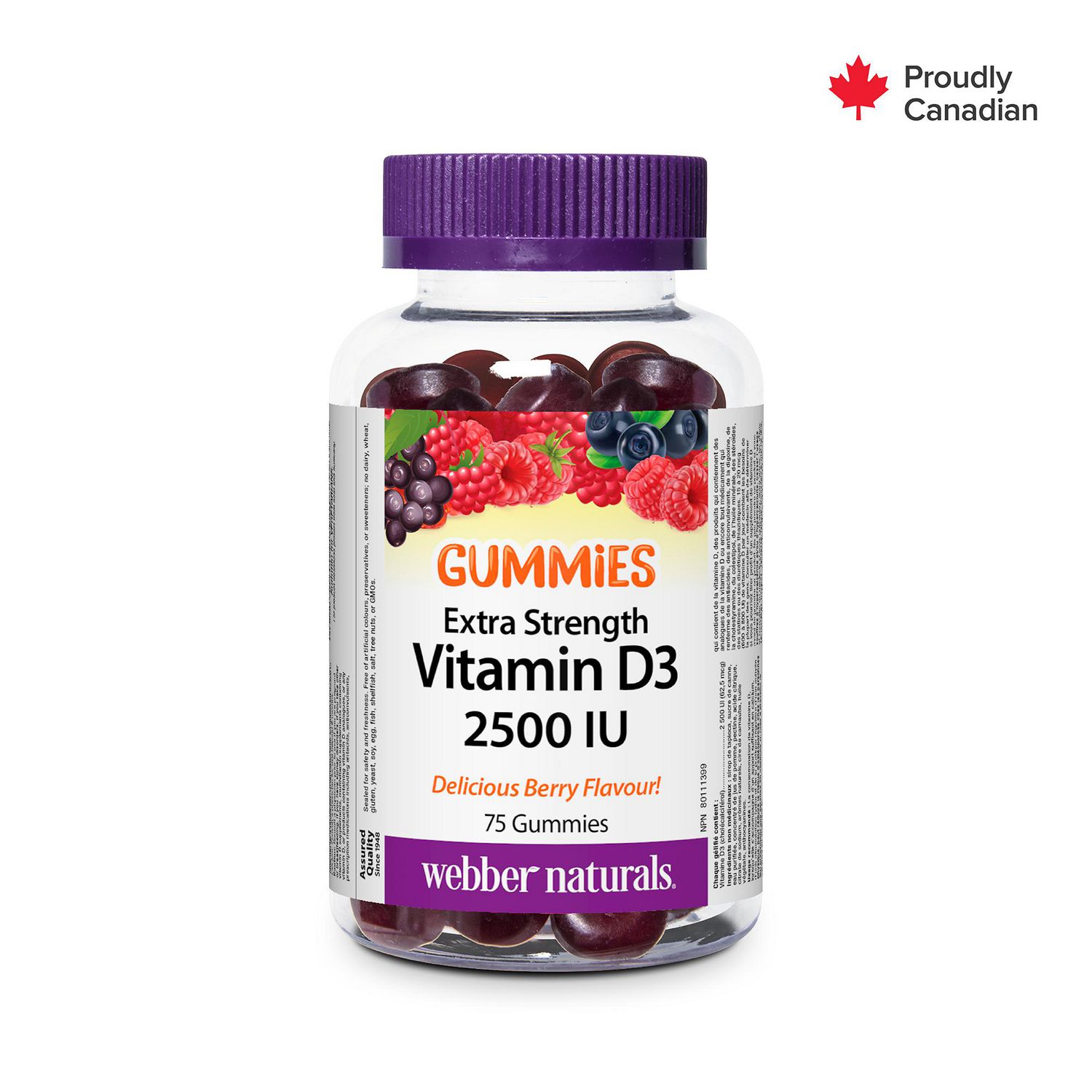 Webber Naturals® Vitamin D3 Extra Strength 2500 IU